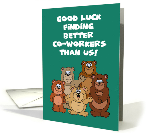Humorous Coworker Congratulations Card for New Job card (1866384)