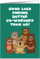 Humorous Coworker Congratulations Card for New Job card
