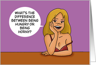 Humorous Adult Friendship Card What’s The Difference Between card