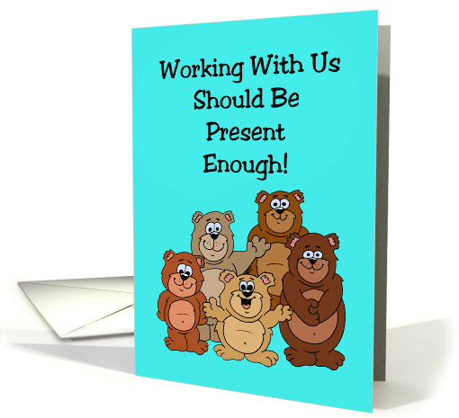 Humorous Co-Worker Birthday Card Working With Us Should... (1867656)