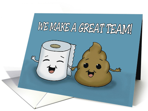 Spouse Anniversary Card With Cartoon Toilet Paper And... (1868262)