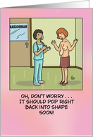 Funny Get Well Card With Mammogram Gone Wrong card