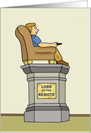 Funny Father’s Day Card With A Cartoon Trophy For Dad card