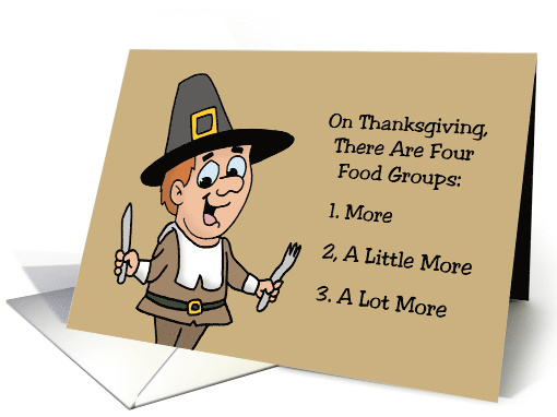 Funny Thanksgiving Card On Thanksgiving There Are Four... (1873256)