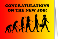 Funny Congratulations On New Job Card For A Woman card