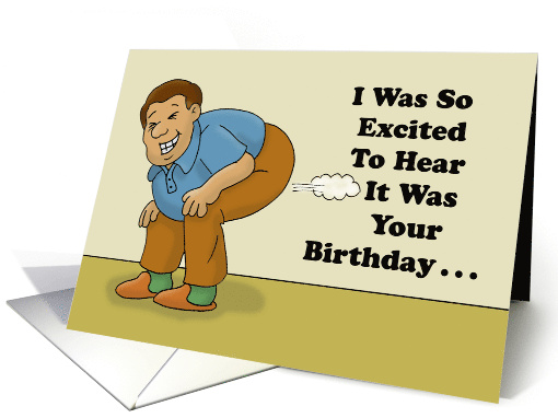 Funny Birthday I Was So Excited For Your Birthday I Tooted card