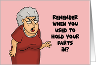 Funny Spouse Anniversary Remember When You Used To Hold Your Farts In card