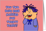 20th Anniversary For A Couple You’ve Been Married For Twenty Years card