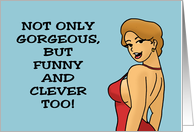 Funny Birthday Card But Enough About Me card