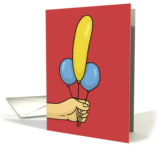 Adult Anniversary for Spouse With Suggestive Balloons card (1875918)