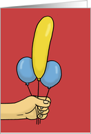 Adult Valentine’s Day With Suggestive Balloons card