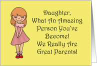 Funny Birthday For Daughter What An Amazing Person You’ve Become card