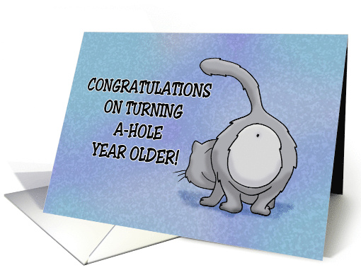 Humorous Adult Birthday Congratulations On Turning A Hole... (1876994)