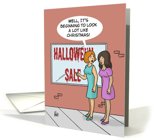 Funny Halloween Card It's Beginning To Look A Lot Like Christmas card
