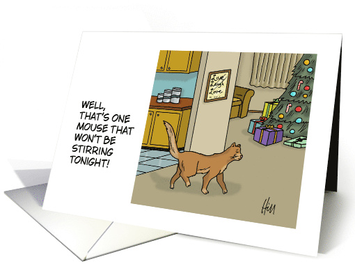Funny Christmas That's One Mouse That Won't Be Stirring card (1878926)