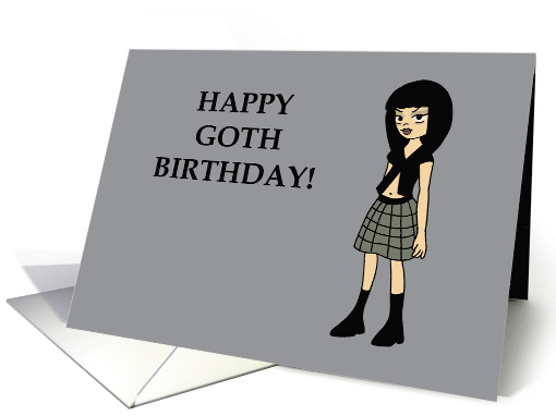 Humorous 60th Birthday Happy GOTH Birthday I Mean 60TH card (1879616)