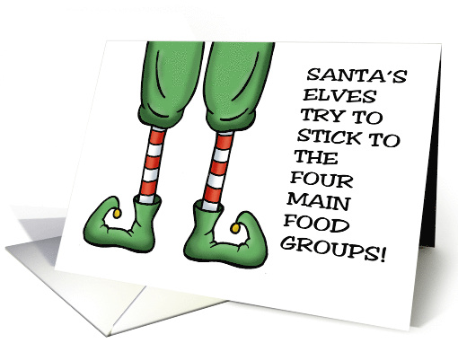 Funny Christmas Santa's Elves Try To Stick To The Four... (1880184)