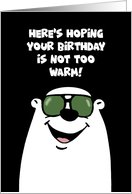 Humorous Kids Birthday Here’s Hoping Your Birthday Is Not Too Warm card