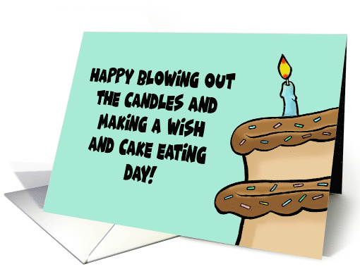 Humorous Birthday Happy Blowing Out The Candles Day card (1891204)