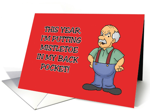Humorous Adult Christmas This Year I'm Putting Mistletoe... (1891398)