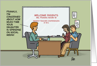 Funny Teacher Appreciation Day Conference Parents On Their Phones card