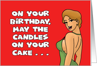 Funny Adult Birthday Not Be The Only Thing That Gets Lit card