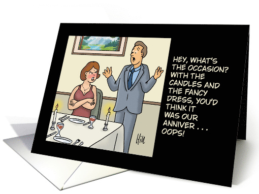Funny Anniversary For Couple Hey What's The Occasion card (1895550)
