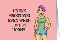 Lesbian Love And Romance With Cartoon Woman Even When I’m Not Horny card