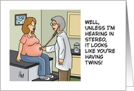 Humorous Congratulations On Having Twins card