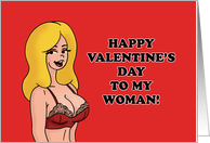 Adult Lesbian Valentine To My Woman From Your Woman card