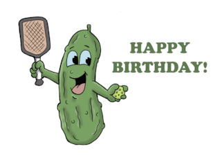 Humorous Pickleball Theme Birthday Happy Birthday To My Favorite