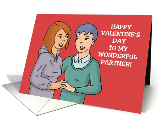 Lesbian Valentine To My Wonderful Partner card (1902836)