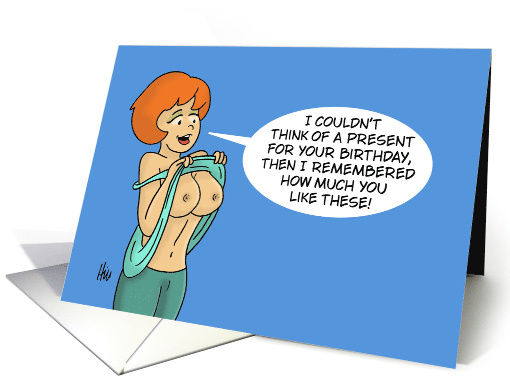 Humorous Adult Male Birthday I Couldn't Think Of A Present card