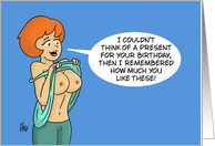 Humorous Adult Male Birthday I Couldn’t Think Of A Present card