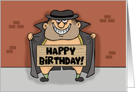 Humorous Birthday Just Thought I’d Flash You Birthday Wishes card