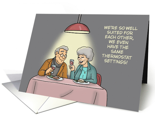 Anniversary For Older Couple We Have The Same Thermostat Settings card