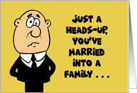 Humorous Brother In Law Birthday You’ve Married Into A Family card