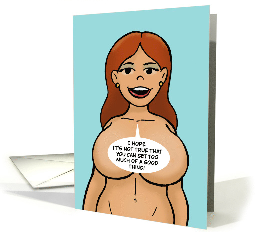 Humorous Adult Birthday With Curvy Cartoon Nude Woman card (1935906)