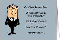 Humorous Getting Older Birthday Can You Remember card