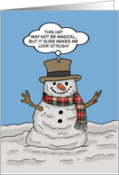 Funny Christmas This Hat Isn&rsquo;t Magical But It Makes Me Look Stylish card