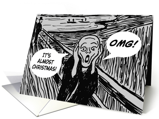 Funny Christmas Cartoon Version Of The Scream It's Almost... (1955454)