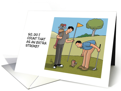 Funny National Golfer's Day With Cartoon Golfers... (1967612)