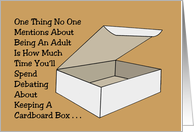 Humorous Friendship One Thing No One Mentions About Being An Adult card