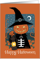 Halloween with Jack O’Lantern card