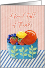 Bowl of Berries Orange Lemon Thank You card