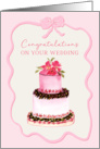 Congratulations on Your Wedding Watercolor Cake card