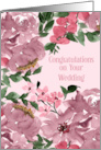 Congratulations on Your Wedding Mauve Watercolor Floral card