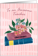 Awesome Teacher Appreciation Card