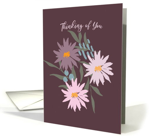 Thinking of You Purple and Pink Wildflowers card (1902144)
