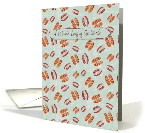 Sourdough and Baguette Bread Thank You card (1942044)